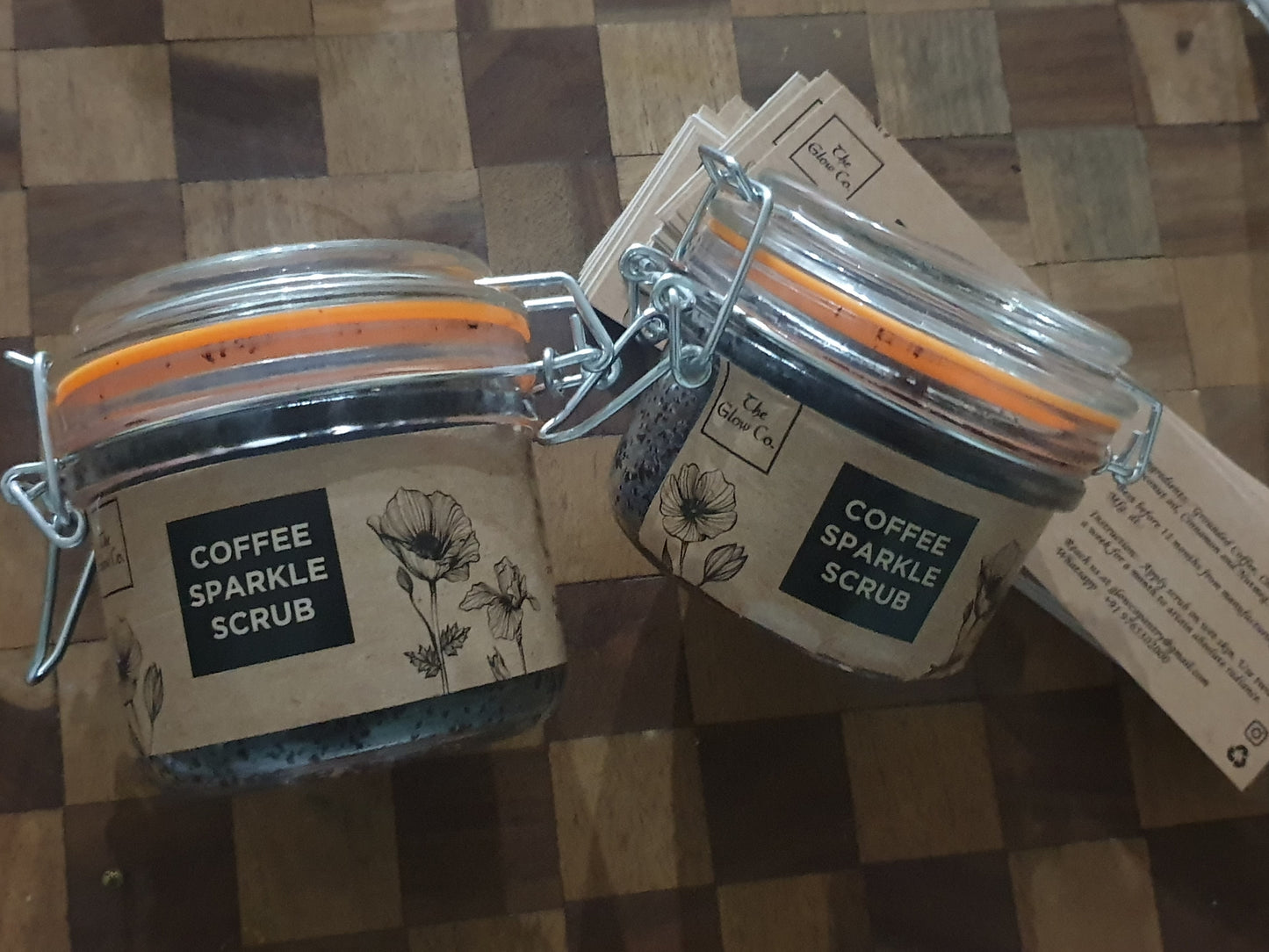 Coffee sparkle scrub