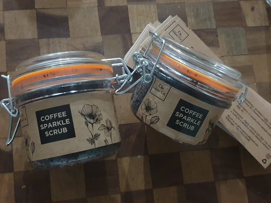 Coffee sparkle scrub